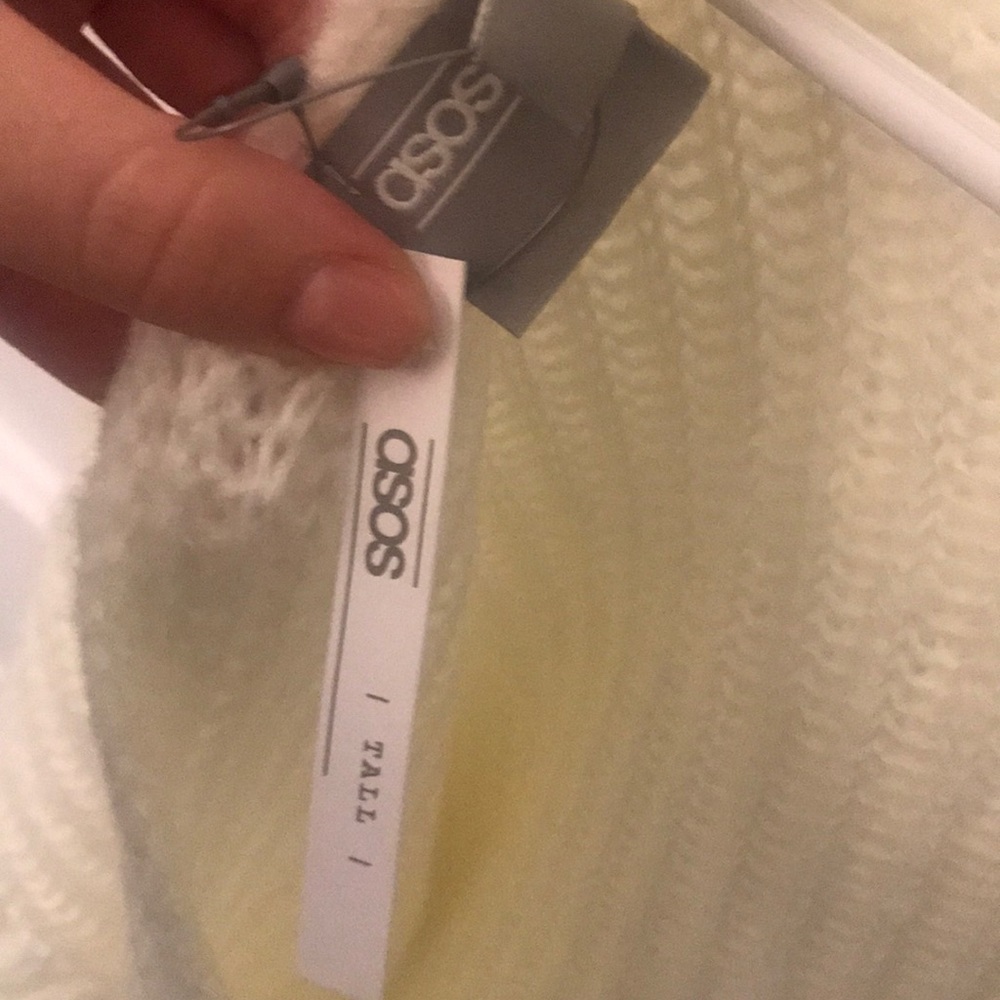 ASOS Cream Open Back Sweater - Picture 3 of 4
